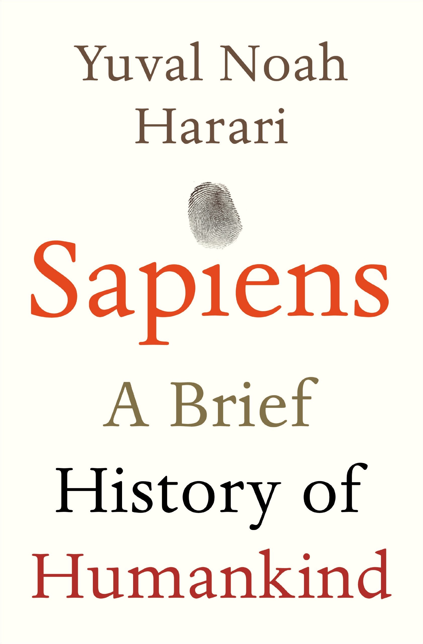 Sapiens- A Brief History of Humankind cover
